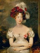 Sir Thomas Lawrence Portrait of Princess Caroline Ferdinande of Bourbon-Two Sicilies, Duchess of Berry. painting